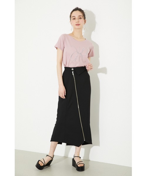 rienda(リエンダ)の「ターンベルトジップスカート(スカート・レディース・ブラック/グリーン/バーガンディー/ライトベージュ・SMALL/MEDIUM)」の11枚目の写真