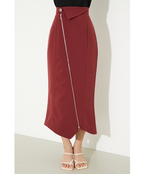 rienda(リエンダ)の「ターンベルトジップスカート(スカート・レディース・ブラック/グリーン/バーガンディー/ライトベージュ・SMALL/MEDIUM)」の21枚目の写真