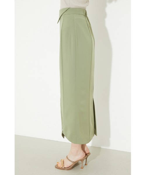 rienda(リエンダ)の「ターンベルトジップスカート(スカート・レディース・ブラック/グリーン/バーガンディー/ライトベージュ・SMALL/MEDIUM)」の16枚目の写真