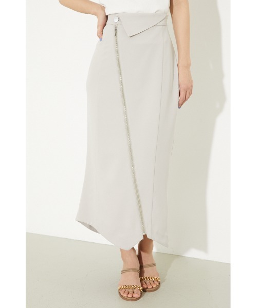 rienda(リエンダ)の「ターンベルトジップスカート(スカート・レディース・ブラック/グリーン/バーガンディー/ライトベージュ・SMALL/MEDIUM)」の14枚目の写真