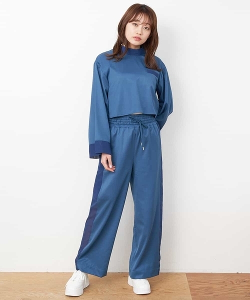 A de a.v.v(アードアー・ヴェ・ヴェ)の「サイドシフォンドッキングパンツ(その他パンツ・レディース・ミント/ブルー/ブラック・36/38)」の19枚目の写真