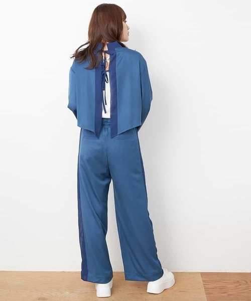 A de a.v.v(アードアー・ヴェ・ヴェ)の「サイドシフォンドッキングパンツ(その他パンツ・レディース・ミント/ブルー/ブラック・36/38)」の5枚目の写真