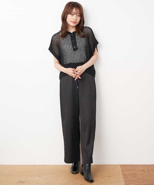 A de a.v.v(アードアー・ヴェ・ヴェ)の「サイドシフォンドッキングパンツ(その他パンツ・レディース・ミント/ブルー/ブラック・36/38)」の17枚目の写真