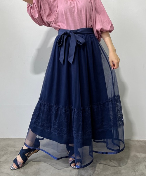 レース チュールスカート スカート Axes Femme アクシーズファム のファッション通販 Zozotown