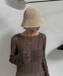 Didot.showroom | 鍵編みペーパーバケットハット(ハット)