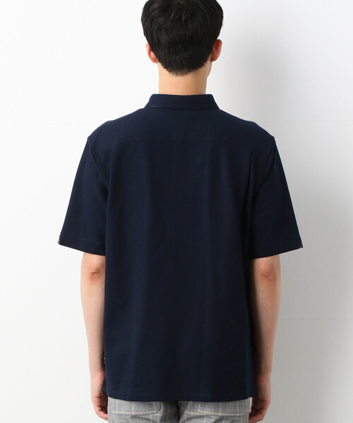 COMME　CA COMMUNE（コムサコミューン）の「ニットコンビ ポロシャツ（ポロシャツ・メンズ・ホワイト/ネイビー/グレー・FREE）」の10枚目の写真