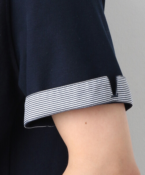 COMME　CA COMMUNE（コムサコミューン）の「ニットコンビ ポロシャツ（ポロシャツ・メンズ・ホワイト/ネイビー/グレー・FREE）」の13枚目の写真