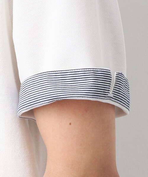 COMME　CA COMMUNE（コムサコミューン）の「ニットコンビ ポロシャツ（ポロシャツ・メンズ・ホワイト/ネイビー/グレー・FREE）」の14枚目の写真