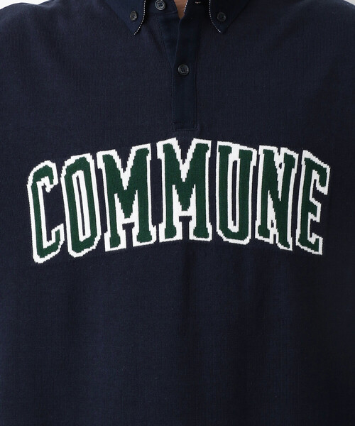 COMME　CA COMMUNE（コムサコミューン）の「ニットコンビ ポロシャツ（ポロシャツ・メンズ・ホワイト/ネイビー/グレー・FREE）」の16枚目の写真