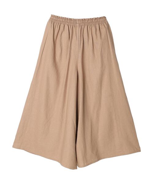 Green Parks(グリーンパークス)の「ベルギーリネン混 ガウチョパンツ(その他パンツ・レディース・ベージュ/ダークグレー/ミント・FREE)」の13枚目の写真