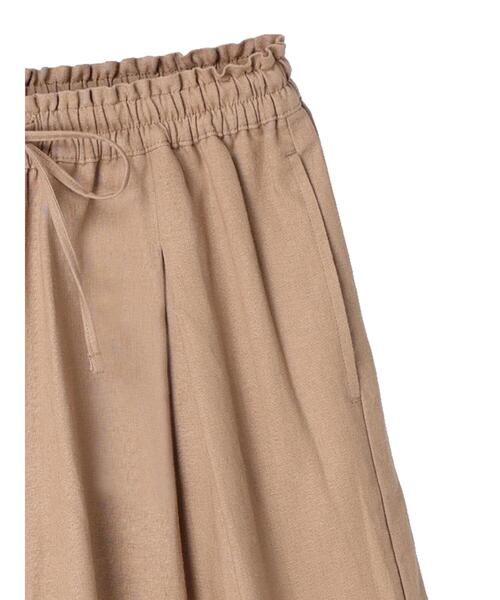 Green Parks(グリーンパークス)の「ベルギーリネン混 ガウチョパンツ(その他パンツ・レディース・ベージュ/ダークグレー/ミント・FREE)」の15枚目の写真