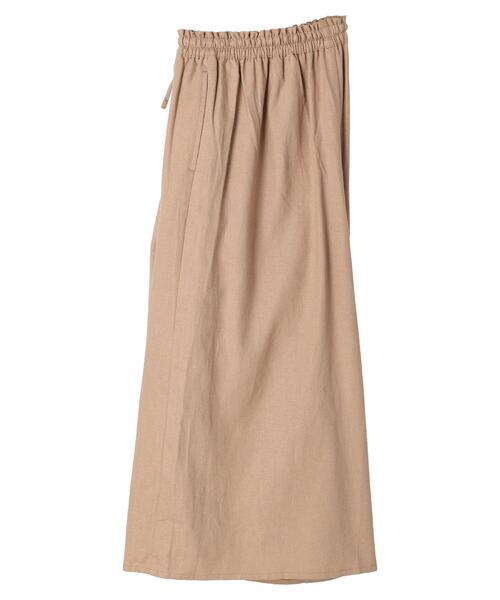 Green Parks(グリーンパークス)の「ベルギーリネン混 ガウチョパンツ(その他パンツ・レディース・ベージュ/ダークグレー/ミント・FREE)」の18枚目の写真