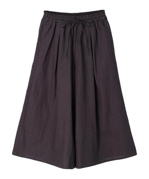 Green Parks(グリーンパークス)の「ベルギーリネン混 ガウチョパンツ(その他パンツ・レディース・ベージュ/ダークグレー/ミント・FREE)」の21枚目の写真