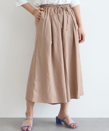 ベルギーリネン混 ガウチョパンツ