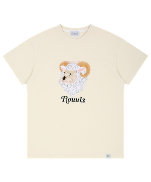 L.H.P（エルエイチピー）の「ROUUIS/ルイス/RUUIS SS TEE（Tシャツ/カットソー・メンズ・ブラック/オフホワイト・MEDIUM/LARGE/X-LARGE）」の2枚目の写真