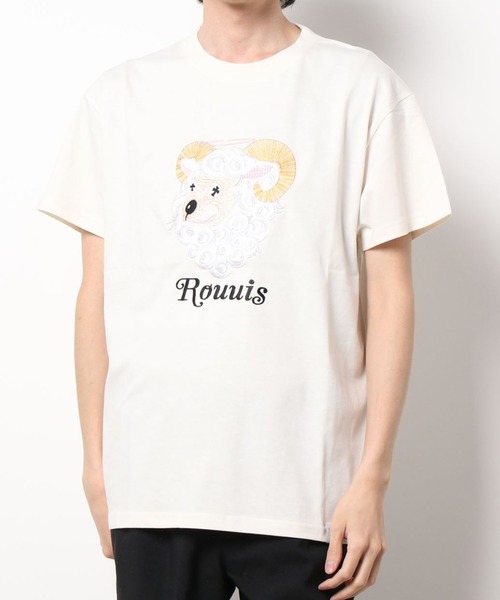 L.H.P（エルエイチピー）の「ROUUIS/ルイス/RUUIS SS TEE（Tシャツ/カットソー・メンズ・ブラック/オフホワイト・MEDIUM/LARGE/X-LARGE）」の5枚目の写真