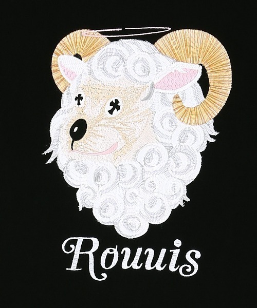 L.H.P（エルエイチピー）の「ROUUIS/ルイス/RUUIS SS TEE（Tシャツ/カットソー・メンズ・ブラック/オフホワイト・MEDIUM/LARGE/X-LARGE）」の4枚目の写真