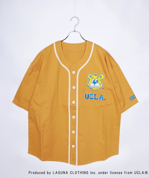 UCLA(ユーシーエルエー)の「UCLA 半袖ベースボールシャツ(シャツ/ブラウス・メンズ・ホワイト/ダークグリーン/ネイビー/マスタード・M/L)」の10枚目の写真