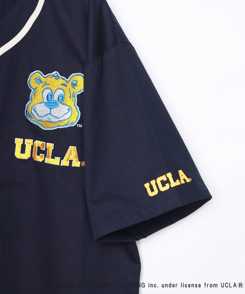 UCLA(ユーシーエルエー)の「UCLA 半袖ベースボールシャツ(シャツ/ブラウス・メンズ・ホワイト/ダークグリーン/ネイビー/マスタード・M/L)」の7枚目の写真
