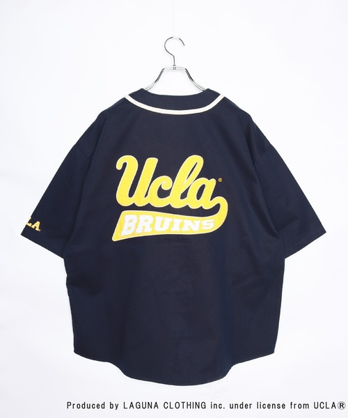 UCLA(ユーシーエルエー)の「UCLA 半袖ベースボールシャツ(シャツ/ブラウス・メンズ・ホワイト/ダークグリーン/ネイビー/マスタード・M/L)」の12枚目の写真