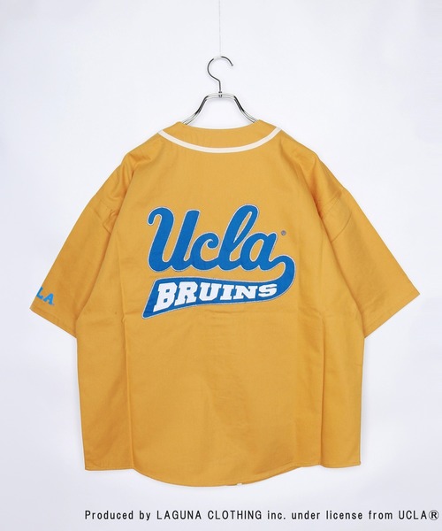 UCLA(ユーシーエルエー)の「UCLA 半袖ベースボールシャツ(シャツ/ブラウス・メンズ・ホワイト/ダークグリーン/ネイビー/マスタード・M/L)」の11枚目の写真