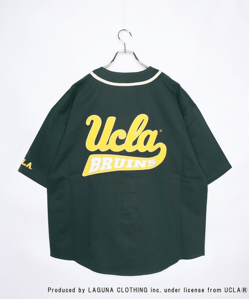 UCLA(ユーシーエルエー)の「UCLA 半袖ベースボールシャツ(シャツ/ブラウス・メンズ・ホワイト/ダークグリーン/ネイビー/マスタード・M/L)」の14枚目の写真