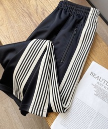 A'GEM/9 × .kom『ARULE/アルール』ワイドシルエット サイドライン ポケット パンツ