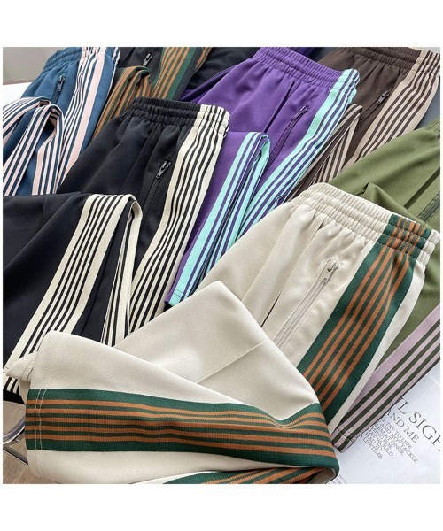 .KOM（ドットコム）の「A'GEM/9 × .kom『ARULE/アルール』ワイドシルエット サイドライン ポケット パンツ（その他パンツ・メンズ・アイボリー/ブラック×ホワイト/ブラック×ゴールド/グリーン/パープル・L/M）」の20枚目の写真