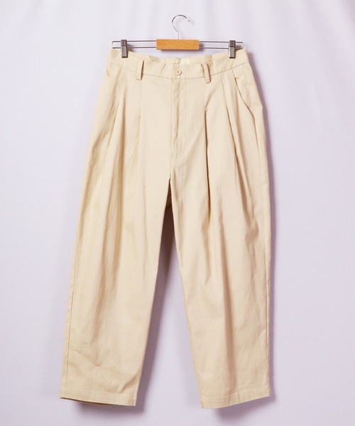 Revo.（レボ）の「Revo. 縦スラブストレッチツイル２タックワイドテーパードパンツ（チノパンツ・メンズ・ブラック/ダークグレー/カーキ/アイボリー・1/2）」の21枚目の写真