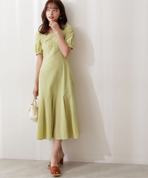 EDIT COLOGNE（エディットコロン）の「《EDIT COLOGNE》ストライプマーメイドワンピース（ワンピース・レディース・ネイビー/ブルー/ライトグリーン・SMALL/MEDIUM）」の5枚目の写真