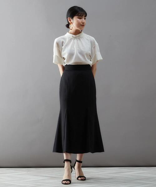 Tiara(ティアラ)の「2WAYリボンブラウス(シャツ/ブラウス・レディース・グリーン/ホワイト/ブラック・FREE)」の4枚目の写真