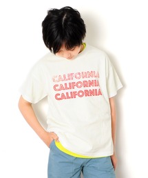 GLAZOS | 天竺・ドロップショルダーピグメント加工半袖Tシャツ(Tシャツ/カットソー)