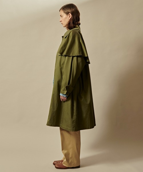 kha:ki(カーキ)の「「KHA:KI / カーキ」WIDE FROCK COAT(ダウンジャケット/コート・レディース・ネイビー/カーキ・1/2)」の21枚目の写真