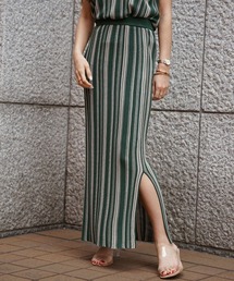 2カラーストライプスカート