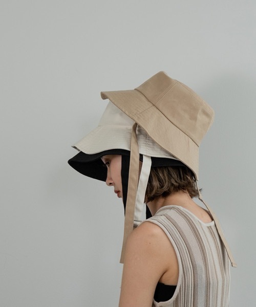 lawgy（ラウジー）の「buckle design hat（ハット・レディース・ブラック/ベージュ/アイボリー・FREE）」の11枚目の写真