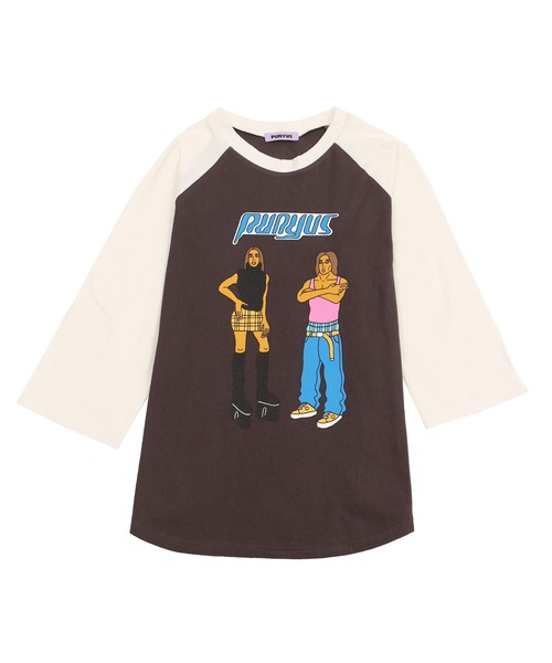 PUNYUS（プニュズ）の「90sアイコンラグランＴシャツ（Tシャツ/カットソー・レディース・ホワイト/グリーン/スミクロ・2/3/1/4）」の11枚目の写真