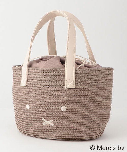 petit main(プティマイン)の「【miffy】カゴバッグ(かごバッグ・キッズ・モカ/ベージュ・FREE)」の1枚目の写真