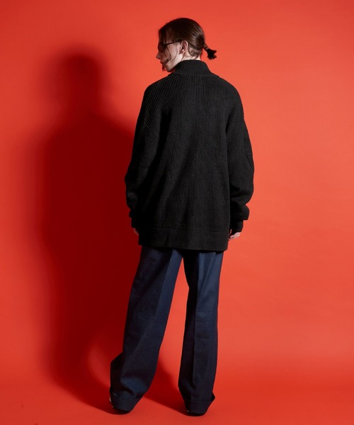 ENDER PRODUCTS（エンダープロダクツ）の「ビックシルエット 畦編みドライバーズニット【ENDER PRODUCTS/エンダープロダクツ】（ニット/セーター・メンズ・ブラック/オフホワイト/イエロー/オレンジ/グリーン・M/L）」の17枚目の写真