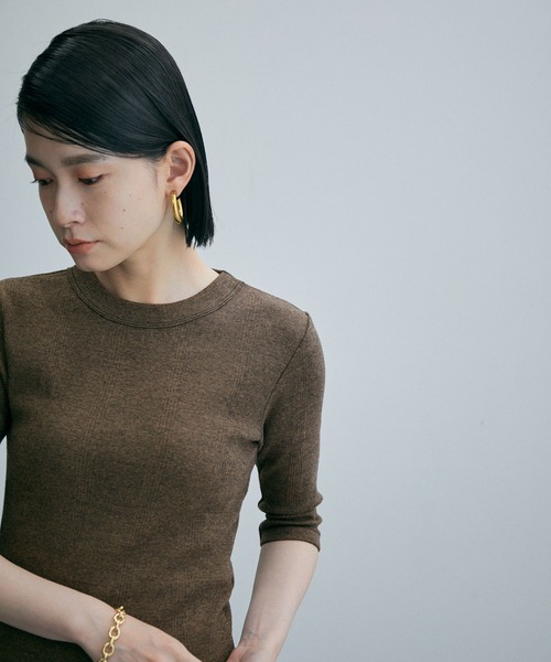 MILLER(ミラー)の「【Miller for ADAM ET ROPE'】別注 5S/S TEE(Tシャツ/カットソー・レディース・ダークグリーン/キャメル・FREE)」の13枚目の写真