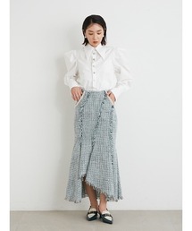 LILY BROWN | 【WEB限定サイズ】パールビジューツイードスカート(スカート)