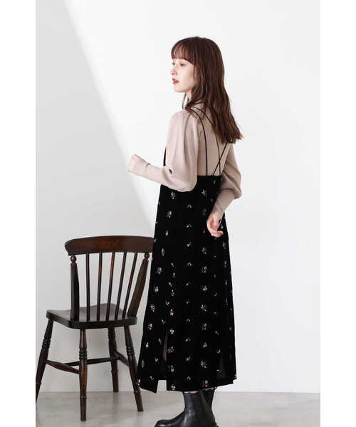 JILL STUART(ジルスチュアート)の「◆ベッキーベルベットキャミワンピース(ワンピース・レディース・ベージュ/ブラック/ベージュ系その他2・0/2)」の16枚目の写真