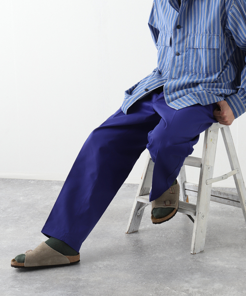 JOURNAL STANDARD relume（ジャーナルスタンダード　レリューム）の「【BIG ALLIIDE / ビック アライド】OVAL WIDE FIT カラーワイドパンツ（チノパンツ・メンズ・パープル/イエロー/グリーン/ボルドー・MEDIUM/LARGE）」の3枚目の写真