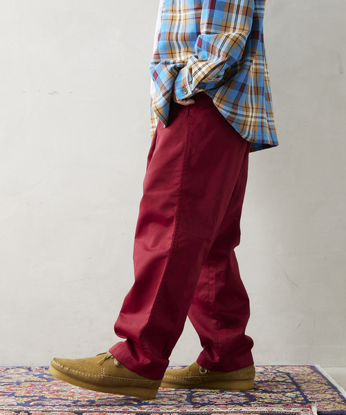 JOURNAL STANDARD relume（ジャーナルスタンダード　レリューム）の「【BIG ALLIIDE / ビック アライド】OVAL WIDE FIT カラーワイドパンツ（チノパンツ・メンズ・パープル/イエロー/グリーン/ボルドー・MEDIUM/LARGE）」の10枚目の写真