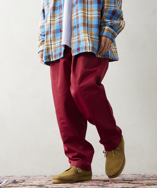 JOURNAL STANDARD relume（ジャーナルスタンダード　レリューム）の「【BIG ALLIIDE / ビック アライド】OVAL WIDE FIT カラーワイドパンツ（チノパンツ・メンズ・パープル/イエロー/グリーン/ボルドー・MEDIUM/LARGE）」の11枚目の写真