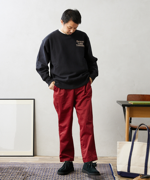 JOURNAL STANDARD relume（ジャーナルスタンダード　レリューム）の「【BIG ALLIIDE / ビック アライド】OVAL WIDE FIT カラーワイドパンツ（チノパンツ・メンズ・パープル/イエロー/グリーン/ボルドー・MEDIUM/LARGE）」の12枚目の写真