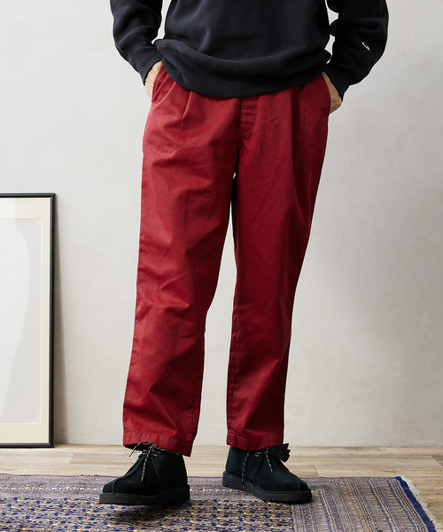 JOURNAL STANDARD relume（ジャーナルスタンダード　レリューム）の「【BIG ALLIIDE / ビック アライド】OVAL WIDE FIT カラーワイドパンツ（チノパンツ・メンズ・パープル/イエロー/グリーン/ボルドー・MEDIUM/LARGE）」の14枚目の写真