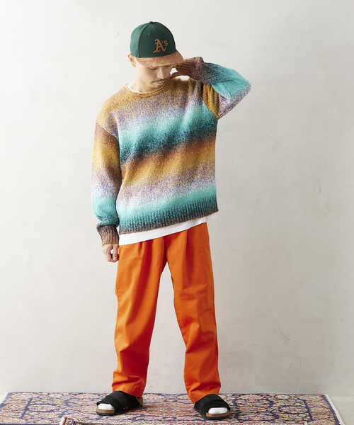 JOURNAL STANDARD relume（ジャーナルスタンダード　レリューム）の「【BIG ALLIIDE / ビック アライド】OVAL WIDE FIT カラーワイドパンツ（チノパンツ・メンズ・パープル/イエロー/グリーン/ボルドー・MEDIUM/LARGE）」の18枚目の写真