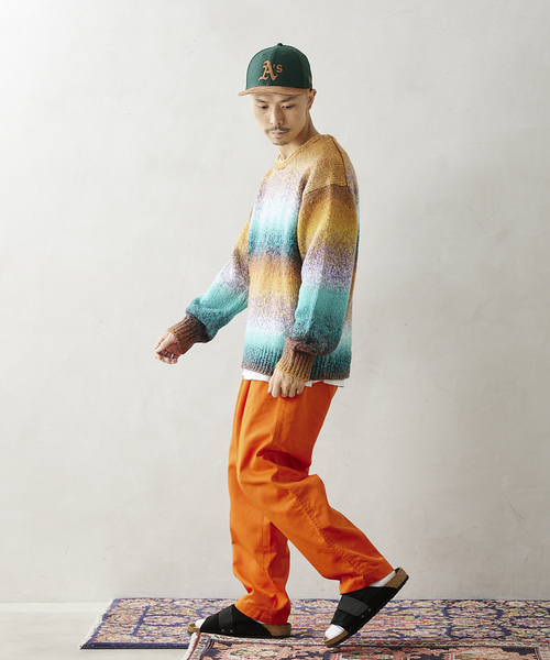 JOURNAL STANDARD relume（ジャーナルスタンダード　レリューム）の「【BIG ALLIIDE / ビック アライド】OVAL WIDE FIT カラーワイドパンツ（チノパンツ・メンズ・パープル/イエロー/グリーン/ボルドー・MEDIUM/LARGE）」の19枚目の写真