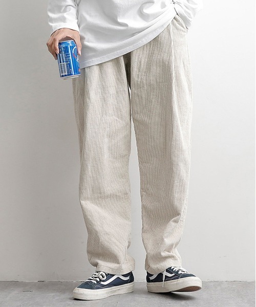 NEW GENTLEMAN（ニュージェントルマン）の「ルーズストレート セミワイド コールパンツ（その他パンツ・メンズ・ブラック/アイボリー/モカ・M/S/L）」の2枚目の写真