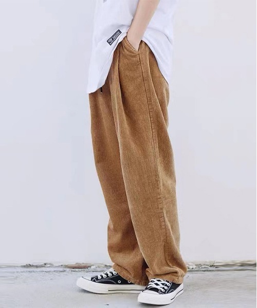 NEW GENTLEMAN（ニュージェントルマン）の「ルーズストレート セミワイド コールパンツ（その他パンツ・メンズ・ブラック/アイボリー/モカ・M/S/L）」の3枚目の写真